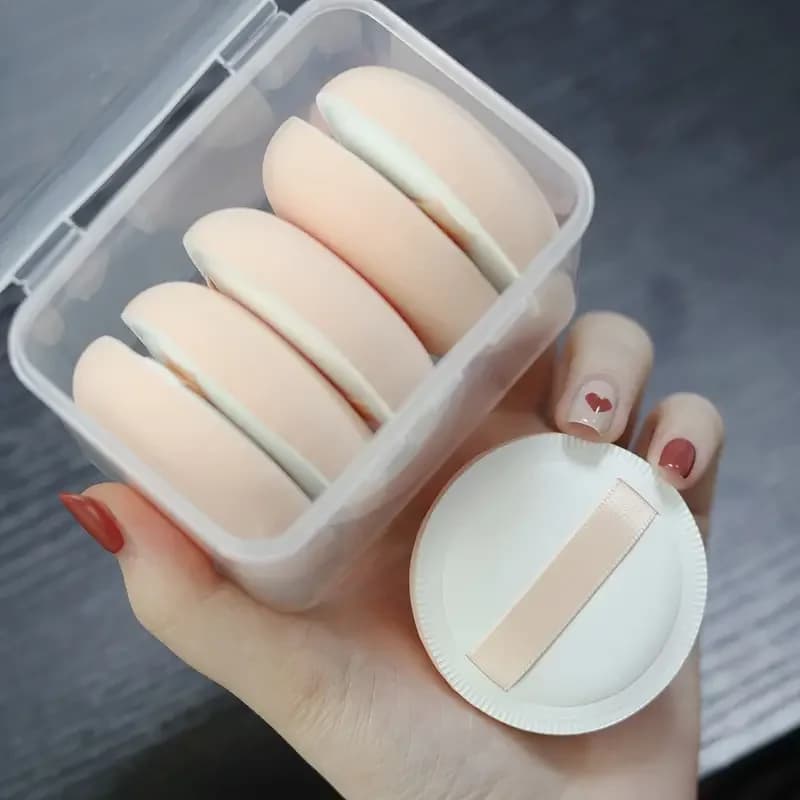 Bouffées de fond de teint en forme de goutte pour femme, éponge de maquillage portable, mélangeur de