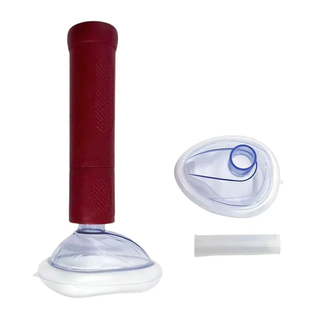 Dispositif de sauvetage anti-étouffement 2-en-1 : Masque respiratoire et outil Heimlich, certifié RC