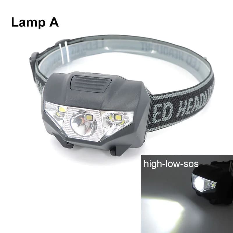 Puissant petit Phare à 3 LED Phare Tête Torche Lumière AA AAA rouge blanc lumineux Frontale petite l