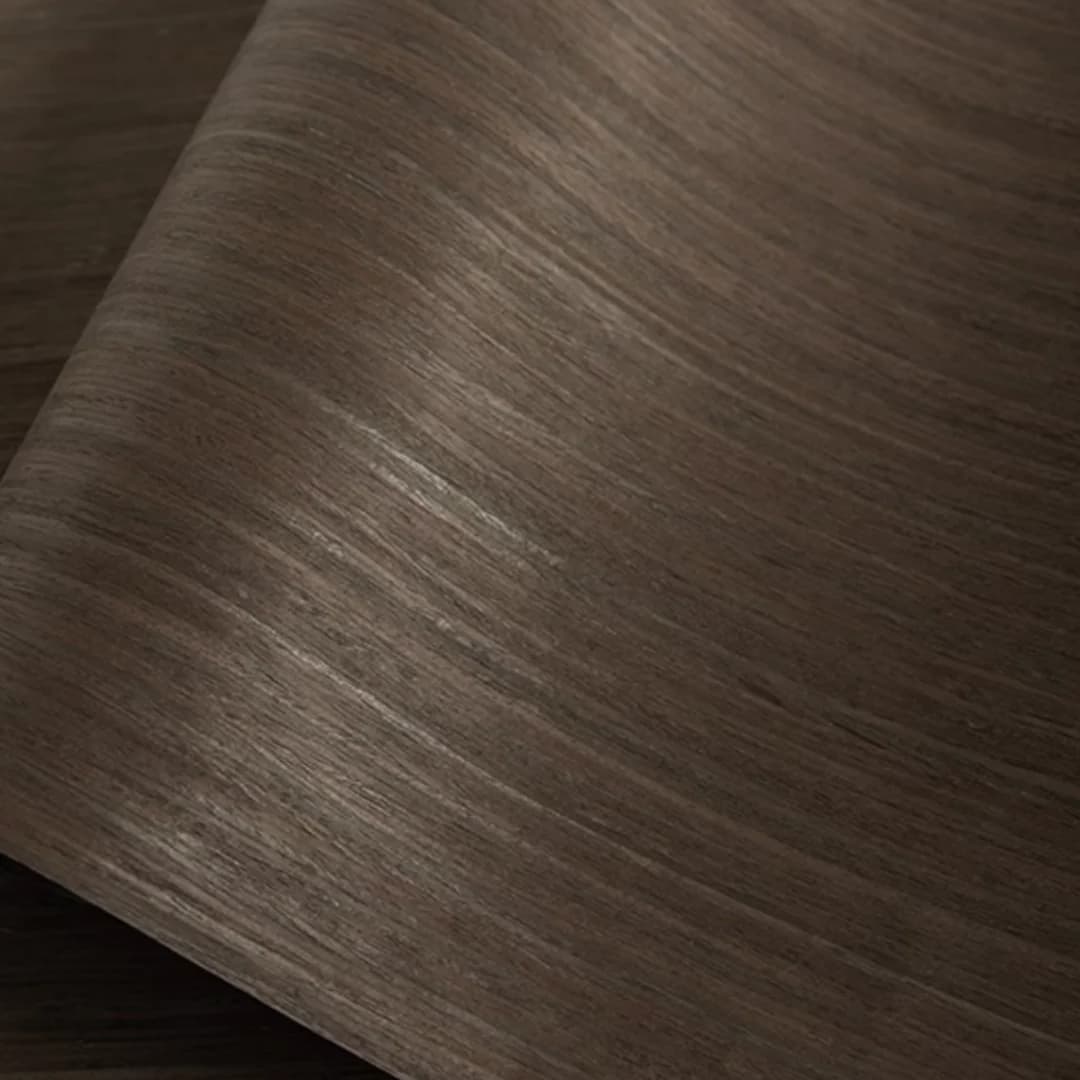 Feuille de placage de bois de module marron foncé, idéal pour la décoration de meubles de maison pol