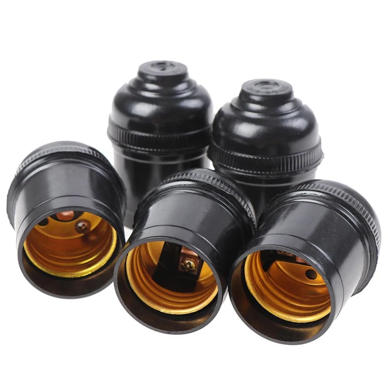 Support de lampe d'ampoule rétro, capuchon à vis Edison, raccords à douille, pendentif, 5 pièces