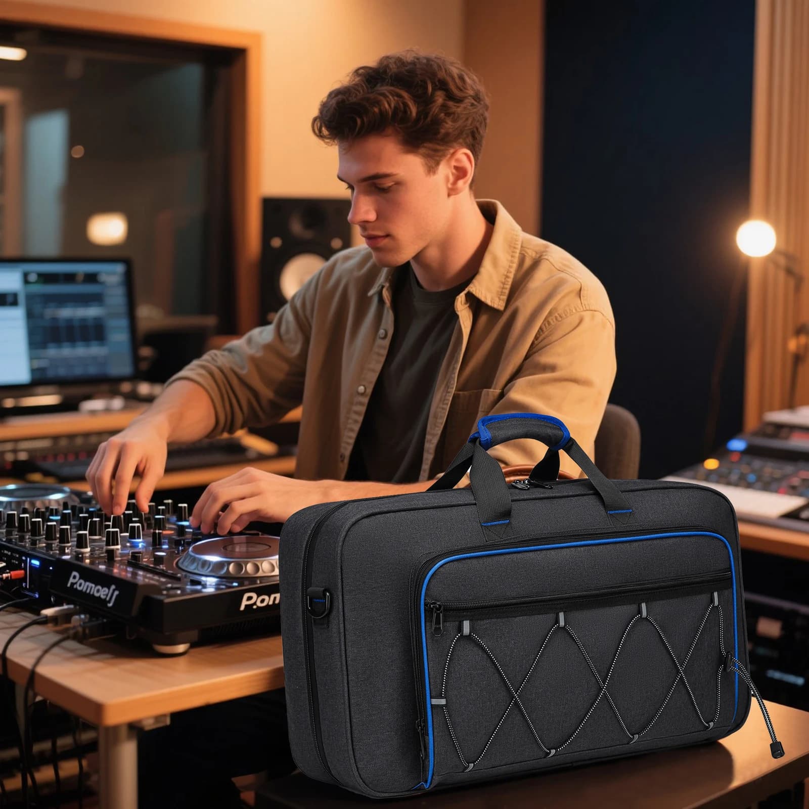 Sacs de rangement rembourrés pour contrôleur DJ portable, protection pour les modèles compatibles DJ