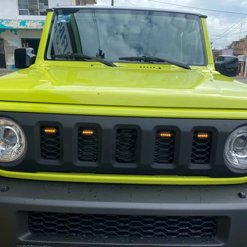 Feux de calandre avant à LED, lumière ambre blanche, lampes de calandre externes pour Suzuki Jimny, 