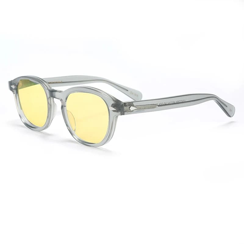 Lunettes de soleil polarisées Johnny Depp pour hommes et femmes, monture en acétate, marque de luxe,
