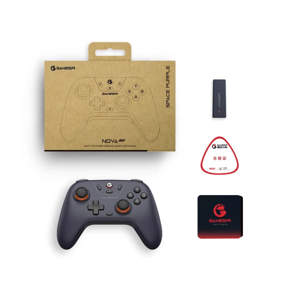 Manette de jeu sans fil GameSir Nova Lite, contrôleur de jeu Bluetooth avec effet Hall pour Switch, 