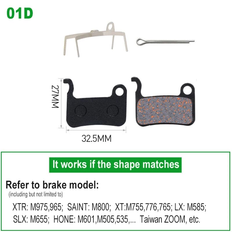 1 paire de plaquettes de frein à disque semi-métalliques pour vélo, pour SHIMANO SRAM AVID HAYES Mag