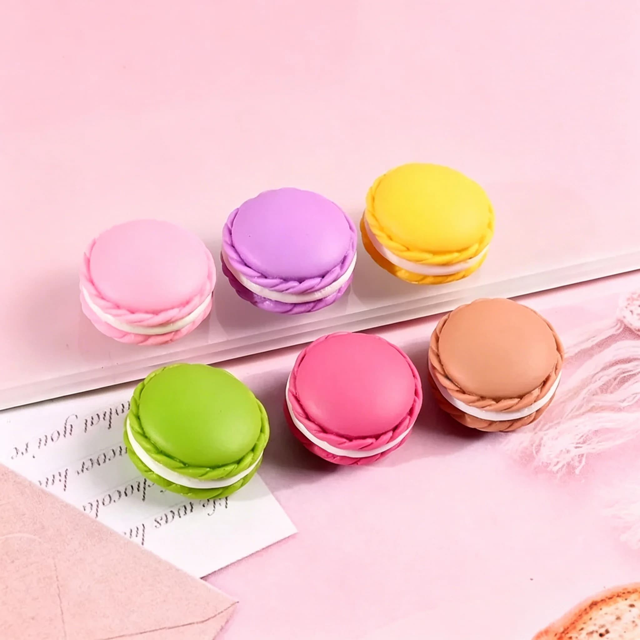10 pièces Miniatures de gâteaux macaron pour maison de poupée, aliments miniatures pour scènes de cu