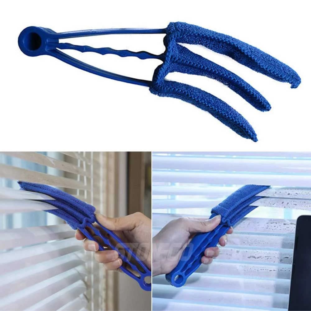 Brosse de nettoyage de lame aveugle vénitienne en Microfibre, pratique, pour climatiseur de fenêtre,
