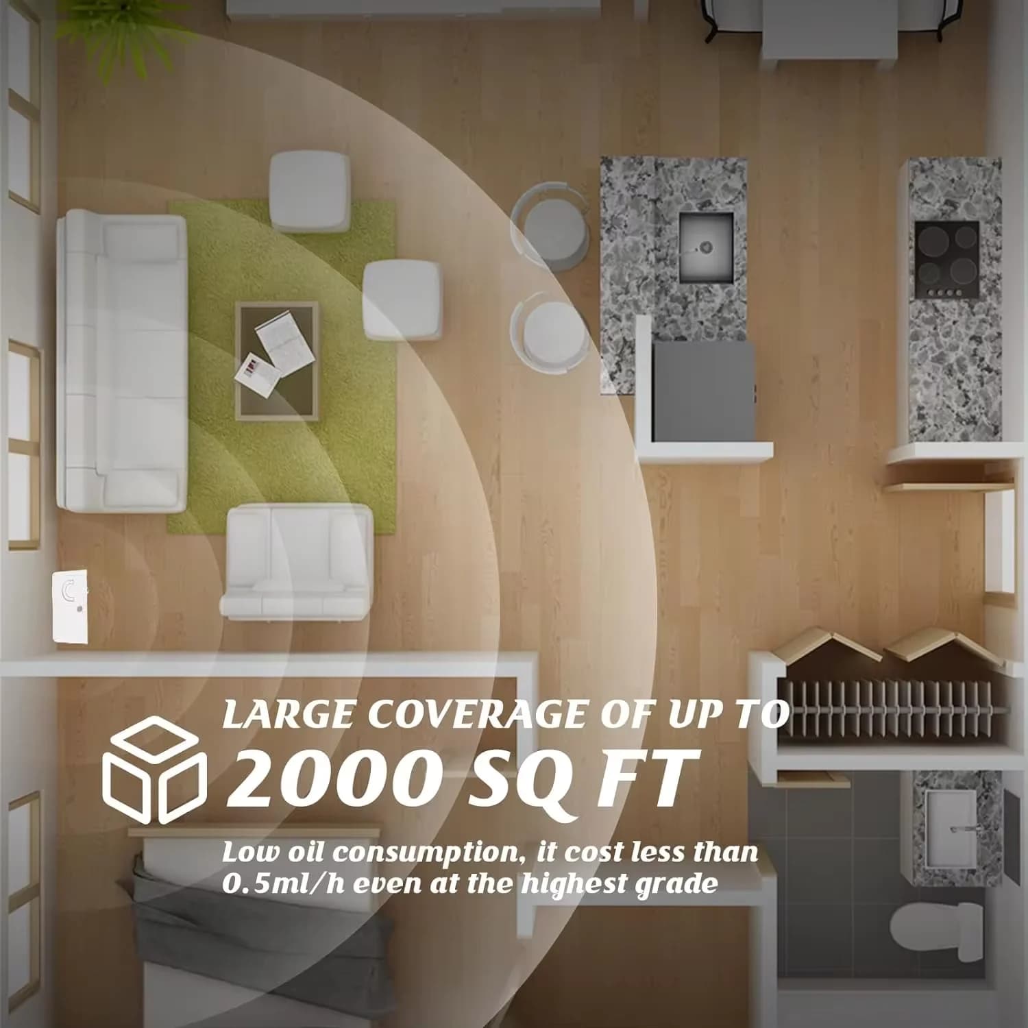 Diffuseur d'arôme intelligent Bluetooth, désodorisant pour hôtels, diffuseur d'arôme, couverture d'o