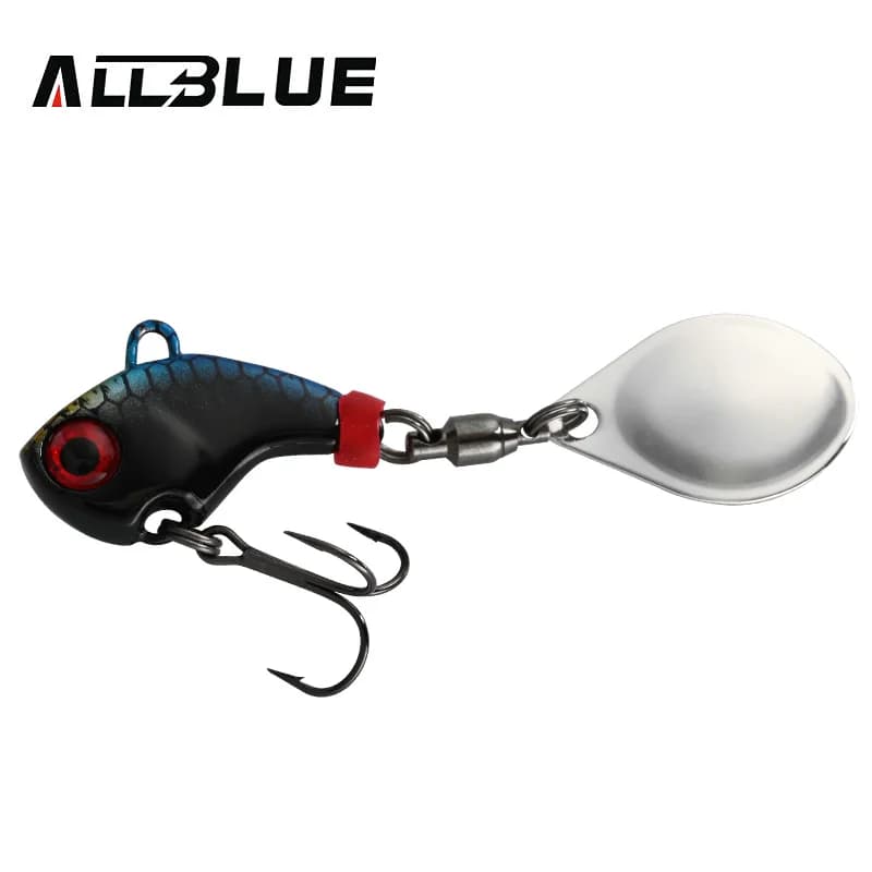 ALLBLUE CYCLONE Tail Spinner Metal Vib Shad Casting Shore Jig Vibration Jigging Blade Spoon Fishing 