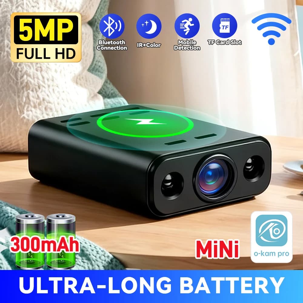 Mini caméra de sécurité intérieure WiFi 2.4G, conversation bidirectionnelle, détection de mouvement,