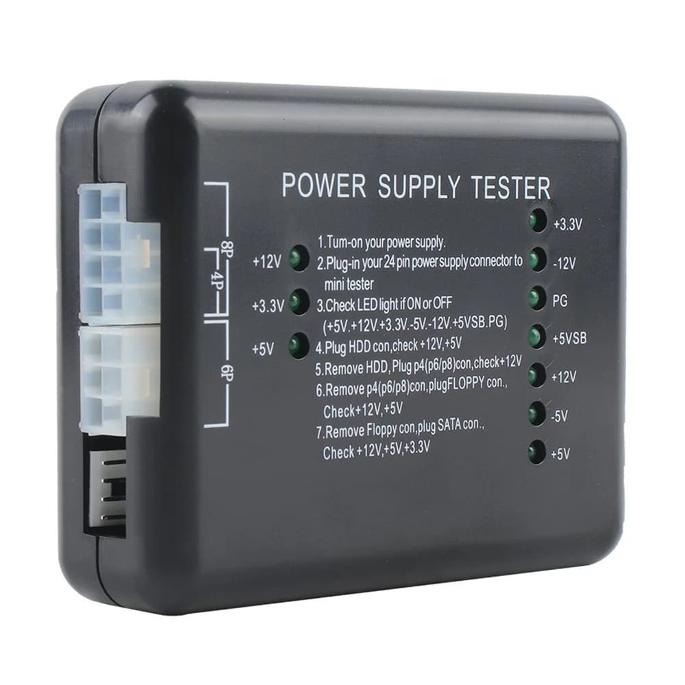 Testeur d'Alimentation ATX pour Ordinateur, Diagnostic de Châssis, Connecteur