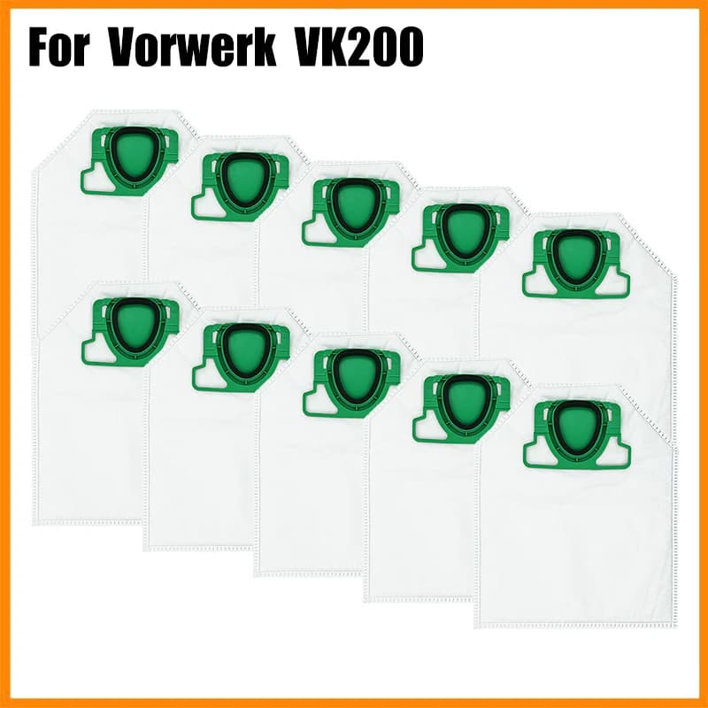 2/4/6/8 pièces adaptées aux accessoires d'aspirateur Vorwerk Kobold VK 200 sacs filtrants FP200 filt