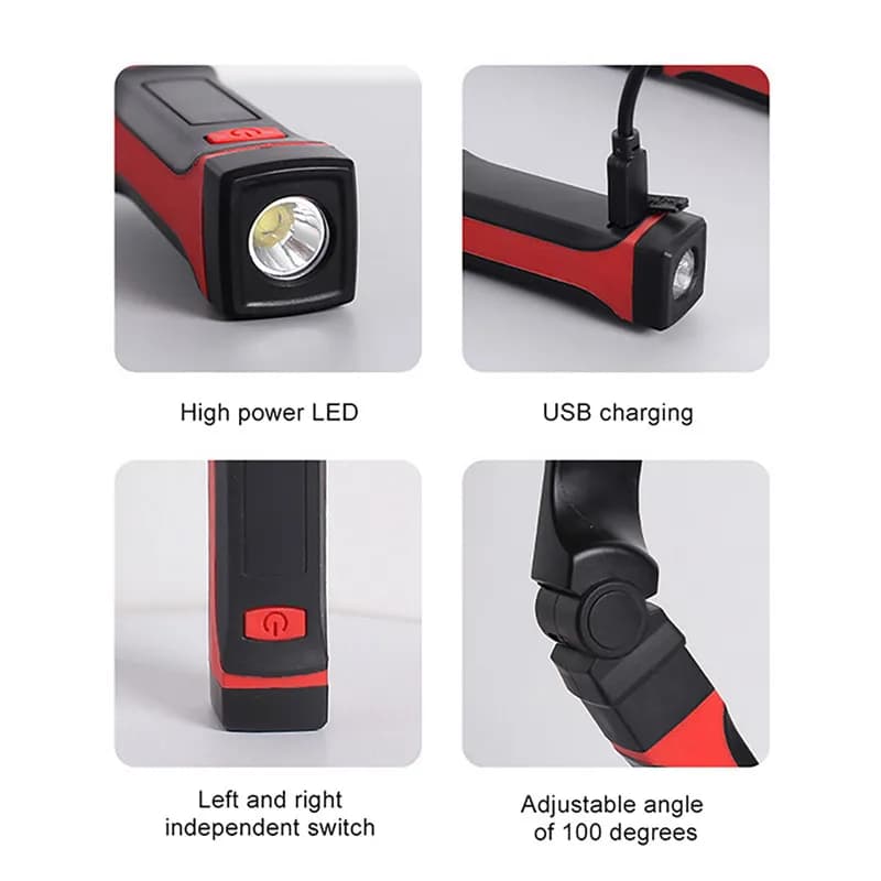 Flexible mains libres LED cou lumière livre lampe de lecture nuit Camping lumière lampe de poche AA/