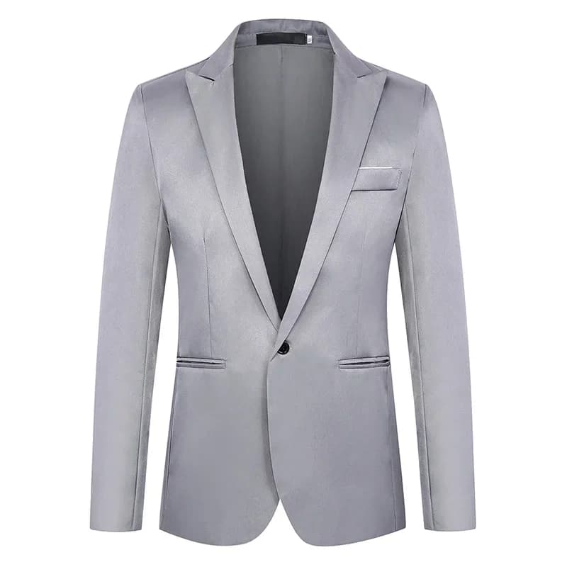 Veste de costume d'affaires décontractée pour hommes, tendance, légère, luxueuse, Slim, sans repassa