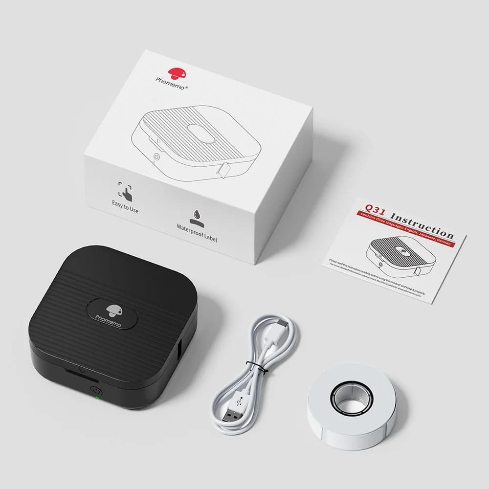 Mini imprimante Phomemo Q31 étiqueteuse sans fil Bluetooth imprimante 6-15mm Portable imprimante the