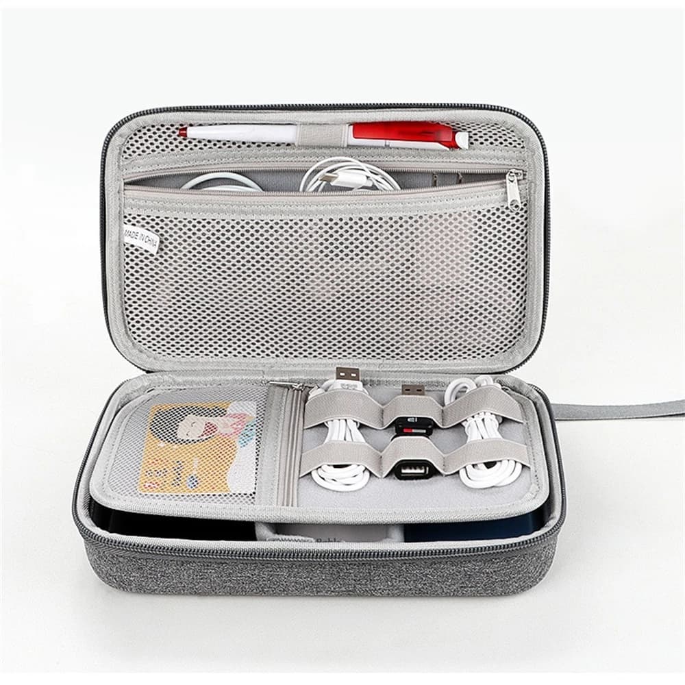 Organisateur d'accessoires électroniques de voyage de grande capacité, sac de rangement Portable pou