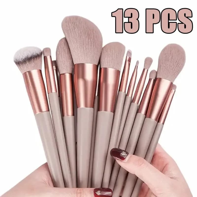 Ensemble de pinceaux de maquillage doux et moelleux, 13 pièces, pour fond de teint, Blush, poudre, f