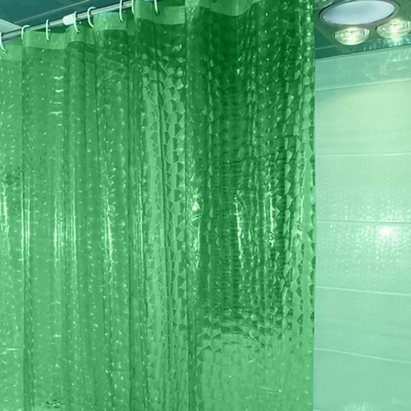 1 pièces 180x180cm 3D salle de bain bain rideau de douche Transparent plus épais rideau étanche