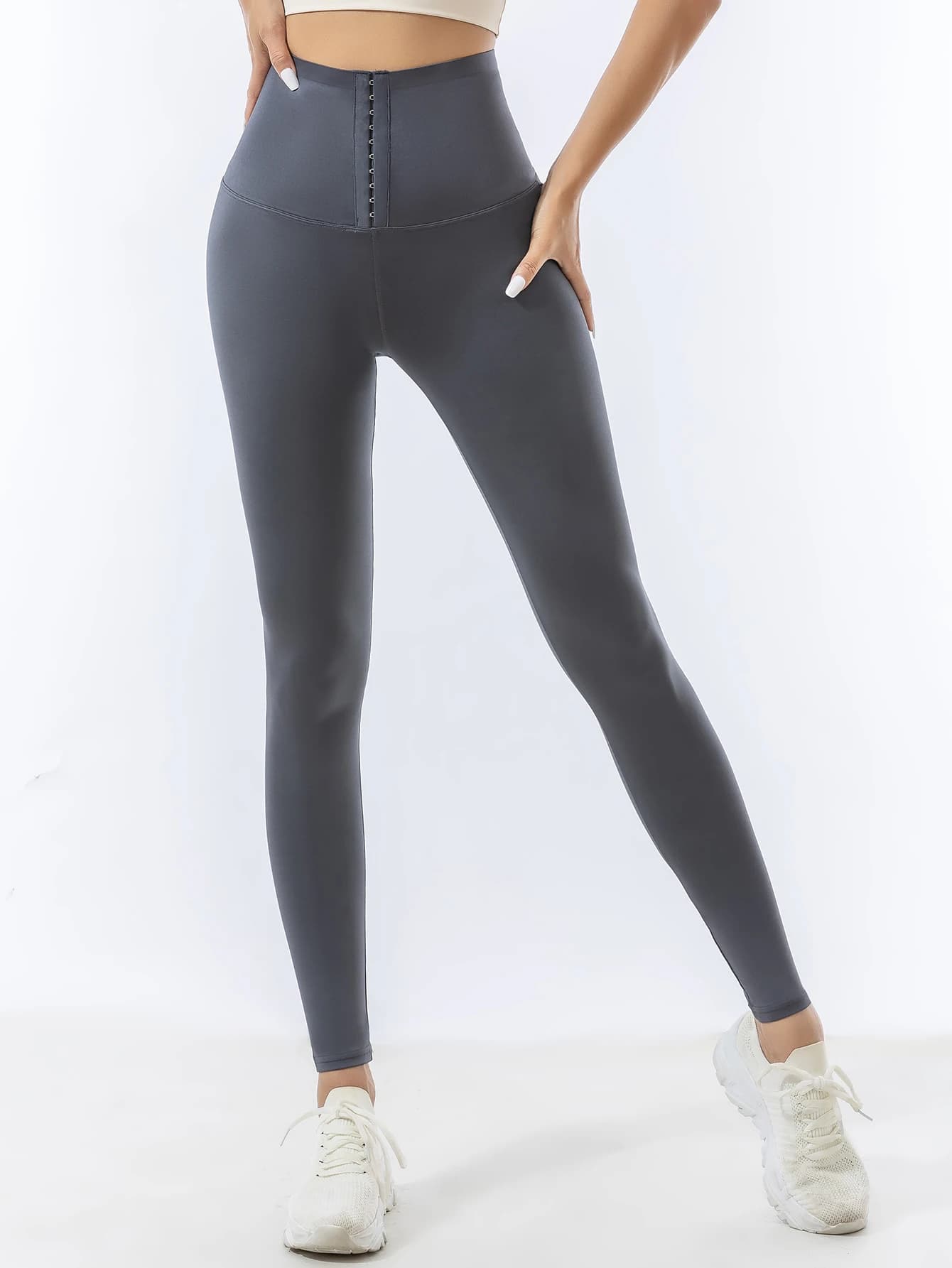 Pantalon requin boutonnage taille haute taille compression hanche ascenseur pantalons de yoga Europe