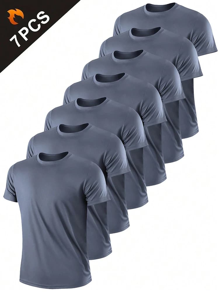 T-shirt de sport à séchage rapide ultraléger pour hommes, haut léger respirant, document solide, ent