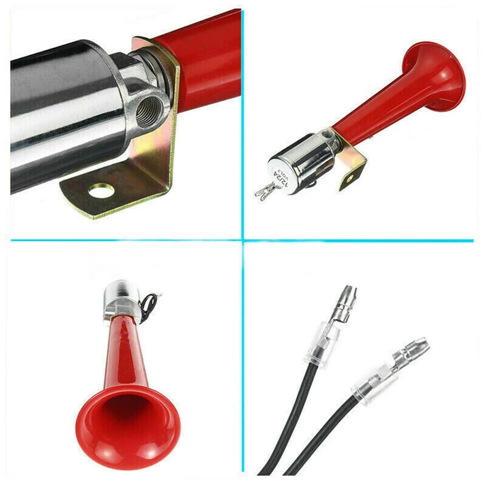 Sifflet de loup, klaxon à Air 12v/24v, son d'oiseau Super fort, alarme, klaxon, trompette, compresse