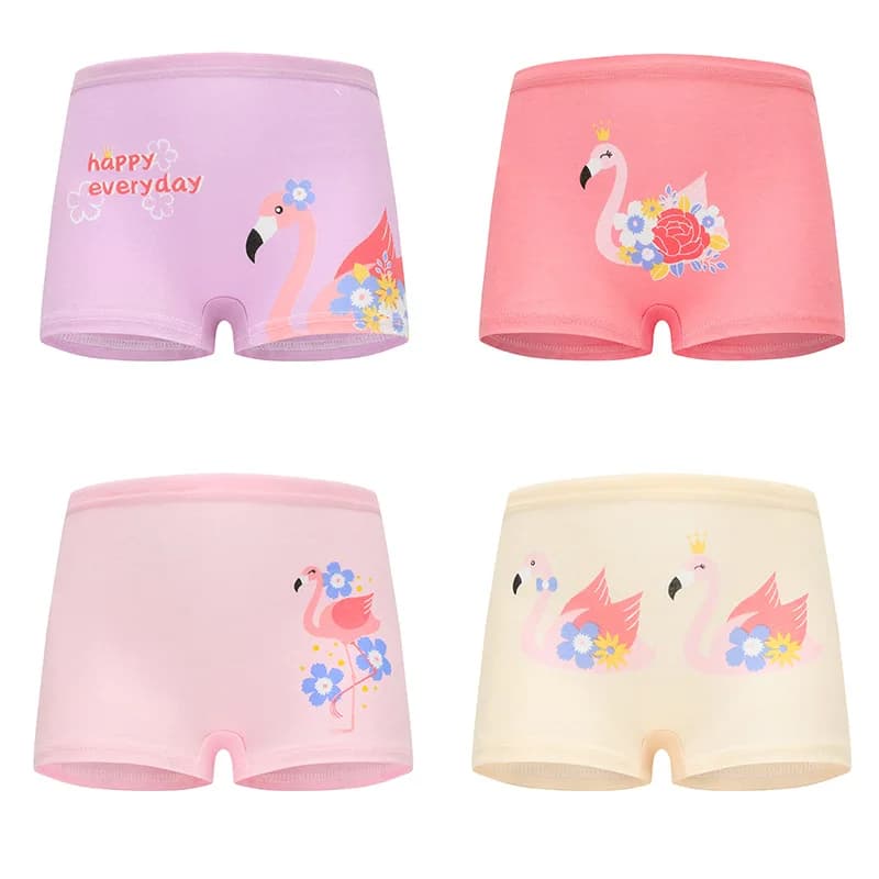 1/4/8/12 pièces enfants filles culottes ensembles coton joli mignon dessin animé licorne imprimer en