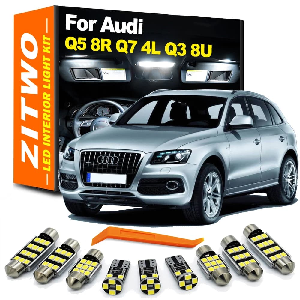 ZITWO Canbus LED intérieur dôme lampe de lecture coffre lampe Kit pour Audi Q3 8U Q5 8R SQ5 Q7 4L 20