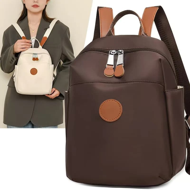 Sac à dos unisexe en nylon imperméable, simple, léger, grande capacité, décontracté, pliable, pour v