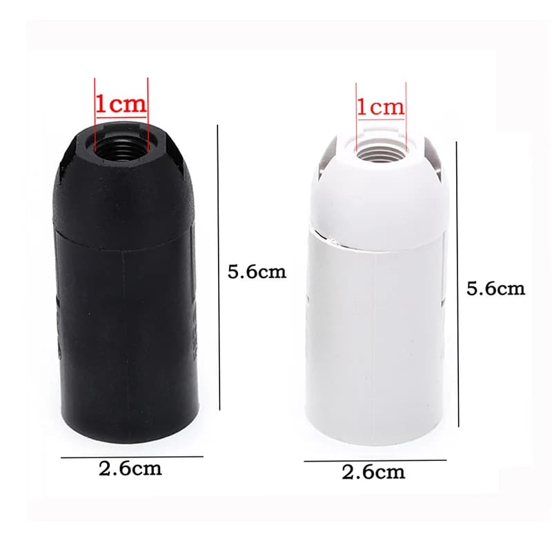 Support de lampe E14 pratique, 10 pièces, anneau d'abat-jour, 2A 250V, 2 couleurs, petit capuchon à 