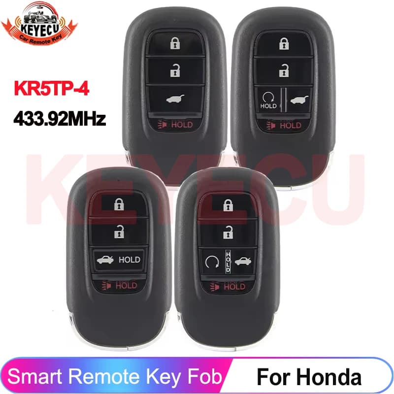KEYECU KR5TP-4 pour Honda Accord Civic HR-V CR-V pilote 2022 2023 2024 2025 clé intelligente télécom