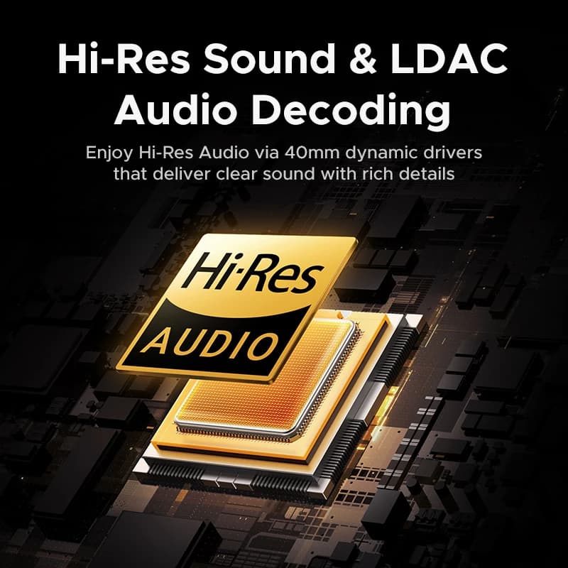 Écouteurs sans fil Bluetooth 48dB ANC, suppression Active du bruit, haute résolution LDAC, autonomie