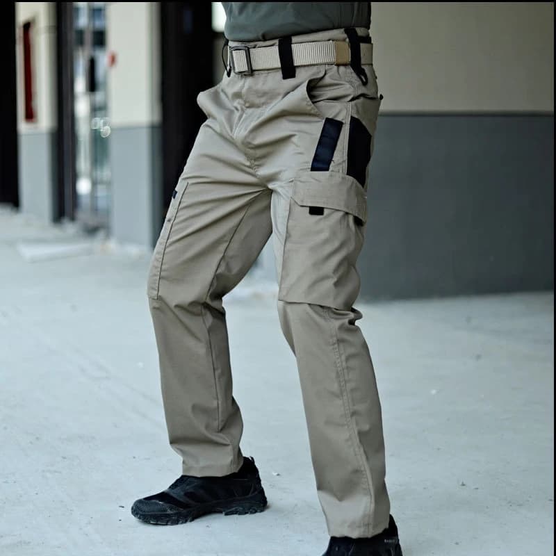 Pantalon de travail tactique pour hommes, Cargo d'extérieur, multi-poches, imperméable, vêtements de