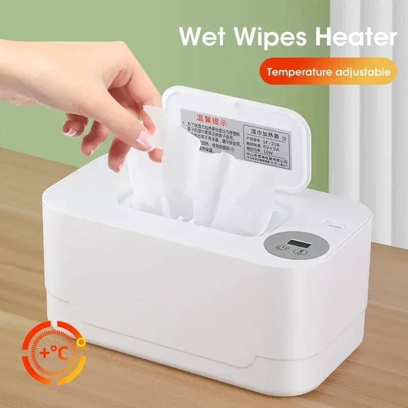 Chauffe-lingettes humides portables pour bébé, avec affichage LED, boîte chauffante, chargement USB,