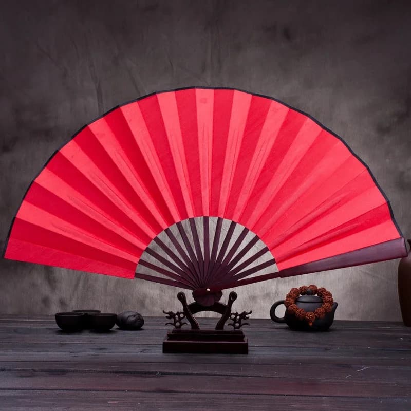 Éventail pliant chinois en bois de bambou, 10/13 pouces, tissu en soie, bricolage, personnalité plia