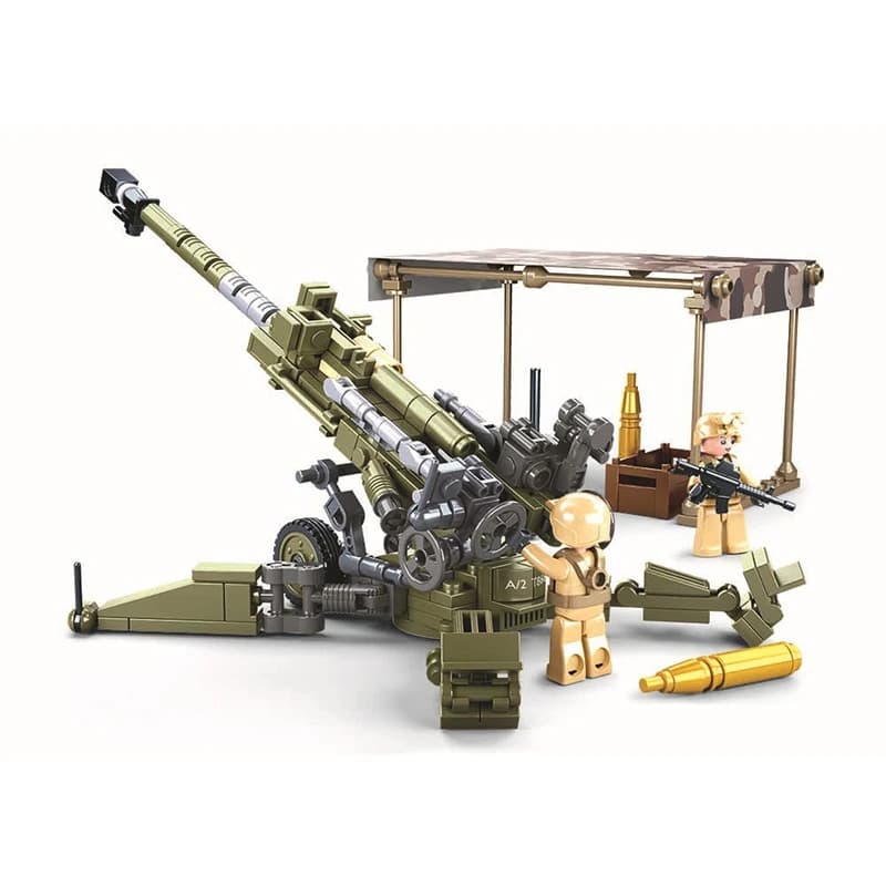Blocs de construction militaires de la Seconde Guerre mondiale, obusier M777, chasseur F-16, char M1