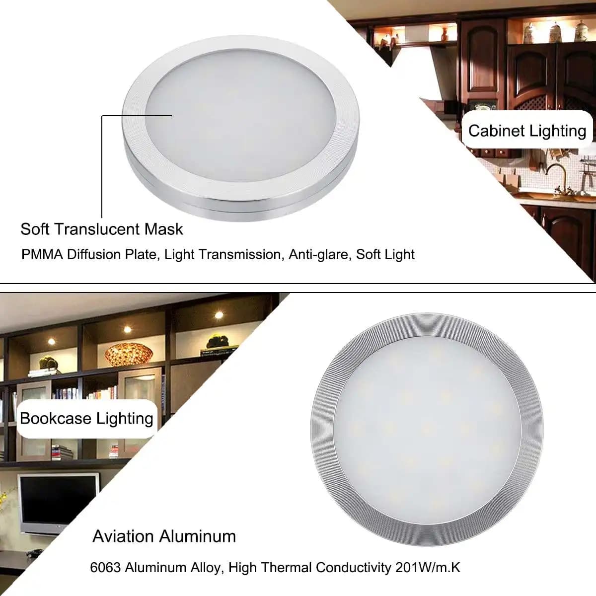 2/4/6/8 pièces 12V 2.5W 230LM LED Downlight encastré plafonnier Spot pour maison caravane camping-ca