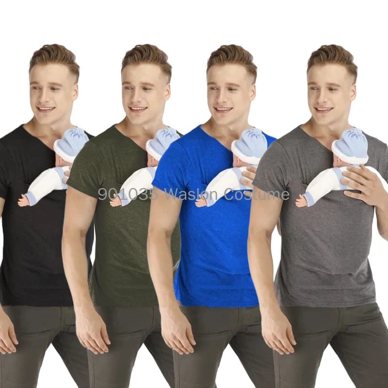 T-shirt de sécurité à poches kangourou pour bébé, vêtements de grossesse Electrolux, haut d'été à ma