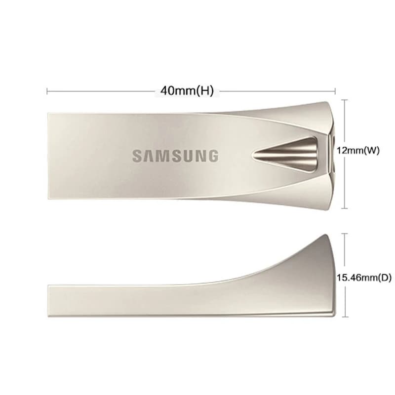 Samsung-Clé USB 3.1 Bar Plus, 64 Go, 128 Go, 256 Go, 512 Go, Mini clé USB en métal, périphérique de 