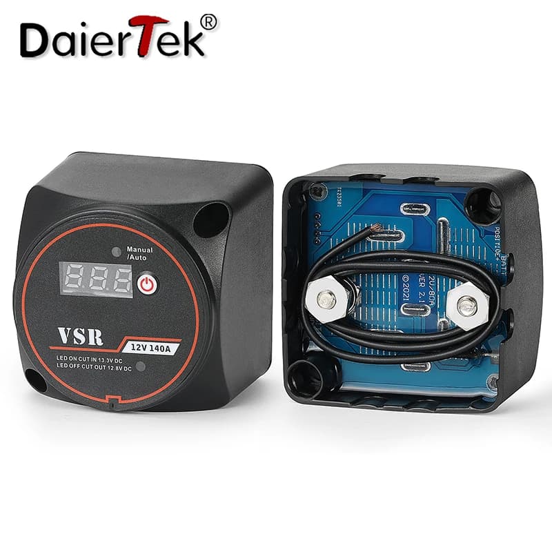 DaierTek – isolateur intelligent à double batterie, 12V, 140a, relais numérique sensible à la tensio