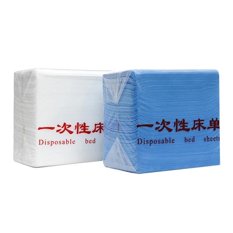 Drap de lit jetable en tissu SMS, 100 pièces/paquet, couverture de lit de Table de Massage de Type f