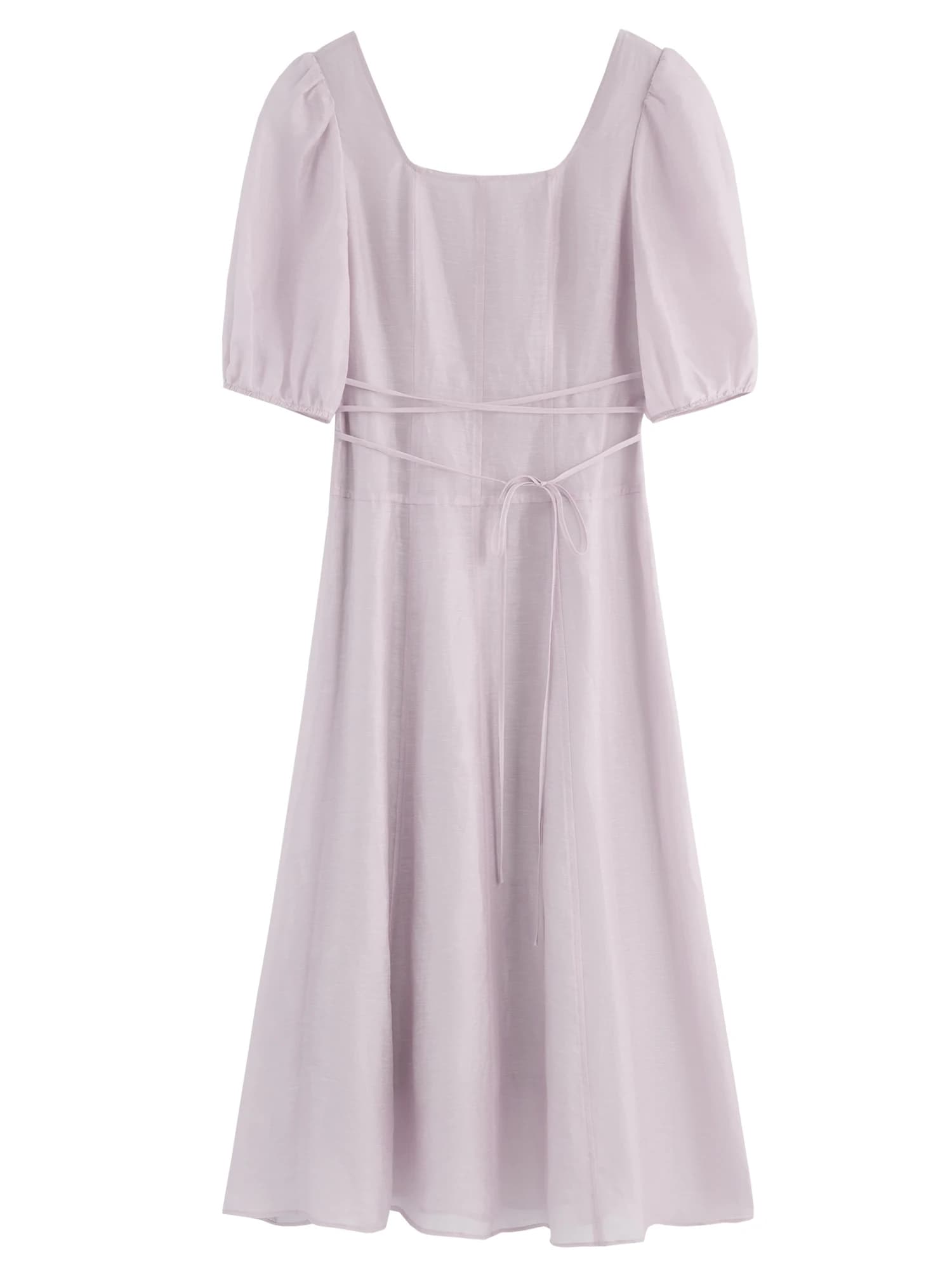 FSLE manches bouffantes col carré robe de Style français pour les femmes 2025 été nouveauté romantiq
