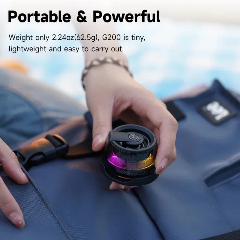 Edifier haut-parleurs Bluetooth portables HECATE G200 magnétique sans fil Bluetooth 5.3 RGB éclairag