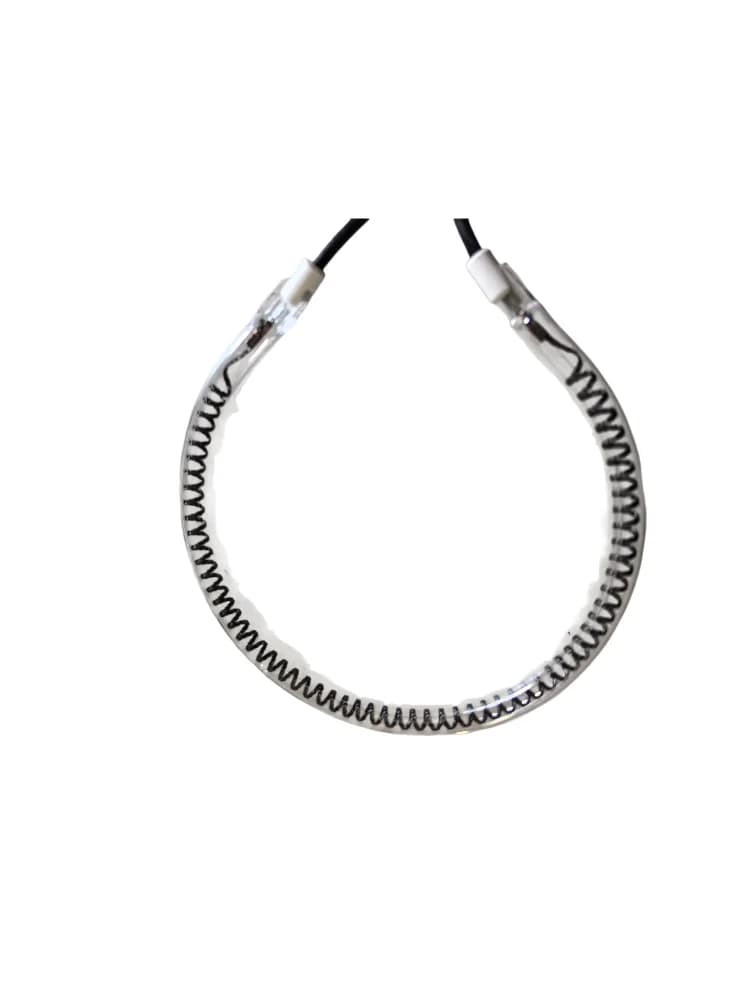 Pièces de four à ondes lumineuses 220V 1200W, Tube chauffant rond en Fiber de carbone 15cm