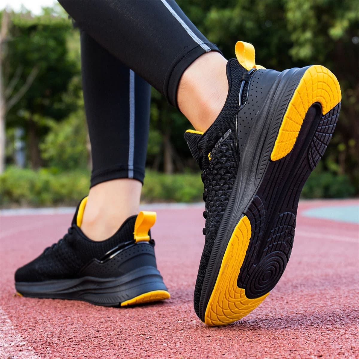 Baasploa-Chaussures de course légères pour hommes, baskets décontractées en maille pour hommes, chau