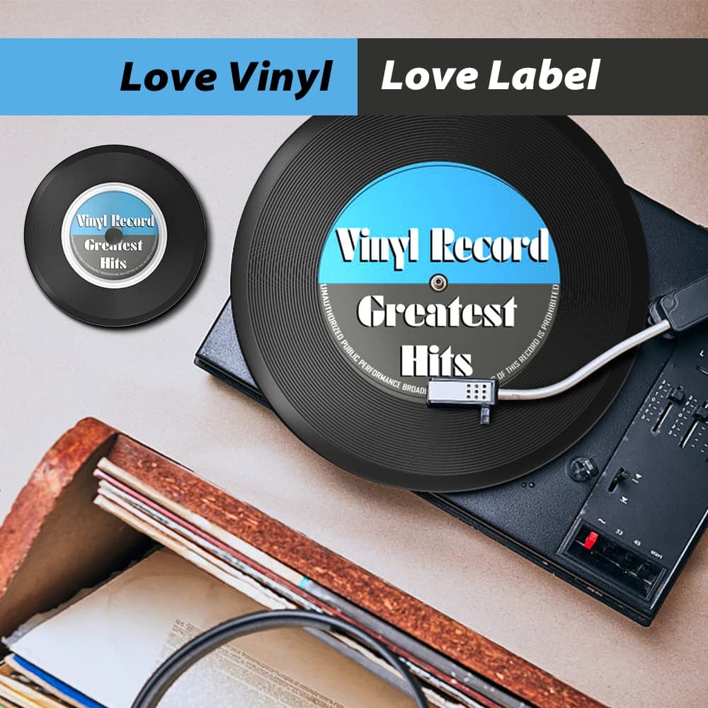 Pince de nettoyage de disque vinyle LP, protecteur d'étiquette de disque vinyle, outil de nettoyage 