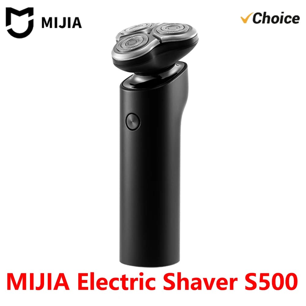 Nouveau rasoir électrique MIJIA S500, rasage à sec et à l'eau, triple lame, tondeuse à barbe, tête f