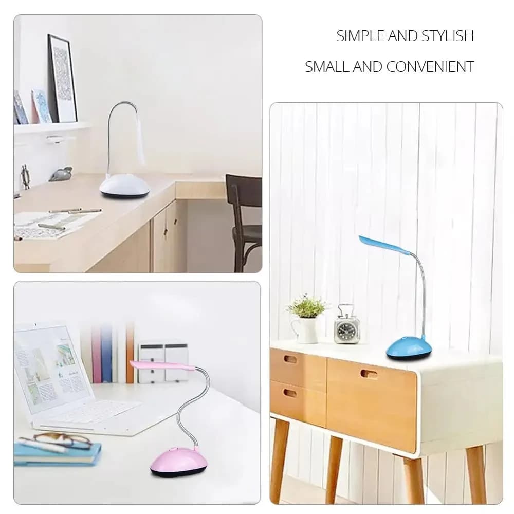 Lampe de lecture de Table Flexible à lumière LED Portable, alimentée par batterie, Protection des ye