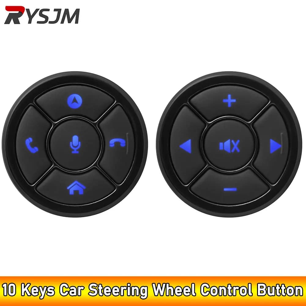 Bouton de commande au volant de voiture sans fil AD, 10 touches, radio, DVD, limitation GPS, navigat