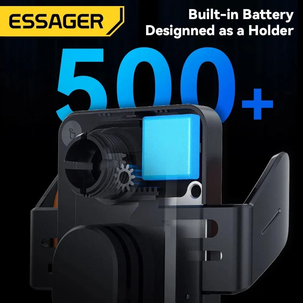 Essager-Chargeur sans fil Qi pour voiture, support de téléphone portable, support de montage sur gri